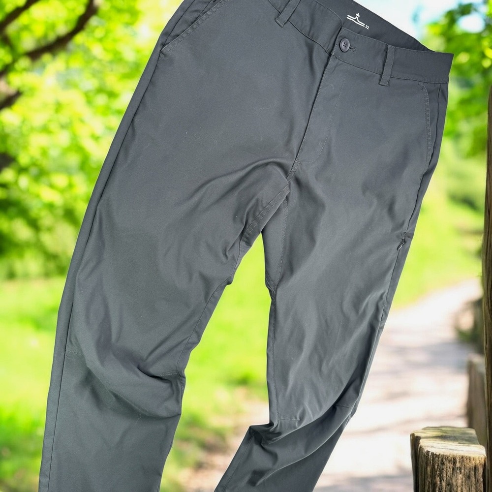 Evo Burke Stretch Work Pants Men 32 Grey Schoeller 3Xdry Commuter Cycling‎ Chino